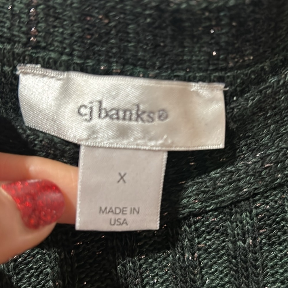 CJ Banks Shimmer Sweater - Picture 3 of 4